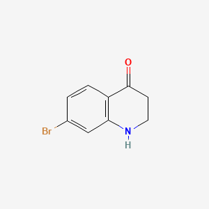 Chemical structure of 7-Bromo-2,3-dihydroquinolin-4(1H)-one