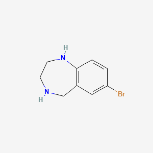 Chemical structure of 7-BROMO-2,3,4,5-TETRAHYDRO-1H-BENZO[E][1,4]DIAZEPINE