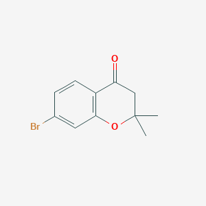 Chemical structure of 7-Bromo-2,2-dimethylchroman-4-one