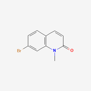 Chemical structure of 7-Bromo-1-methylquinolin-2(1H)-one