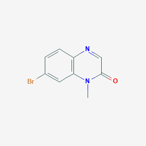 Chemical structure of 7-Bromo-1-methyl-1H-quinoxalin-2-one
