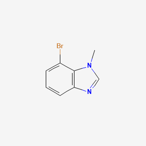Chemical structure of 7-Bromo-1-methyl-1H-benzo[d]imidazole