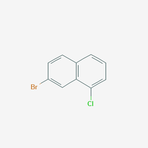 Chemical structure of 7-Bromo-1-chloronaphthalene