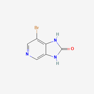 Chemical structure of 7-bromo-1H,2H,3H-imidazo[4,5-c]pyridin-2-one