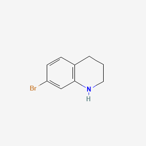 Chemical structure of 7-Bromo-1,2,3,4-tetrahydroquinoline