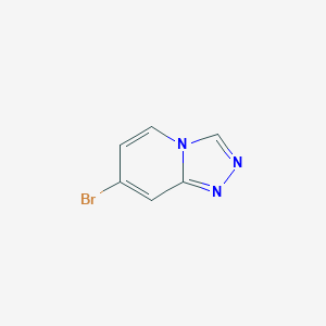 Chemical structure of 7-Bromo-[1,2,4]triazolo[4,3-a]pyridine