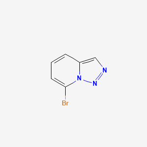 Chemical structure of 7-Bromo-[1,2,3]triazolo[1,5-a]pyridine