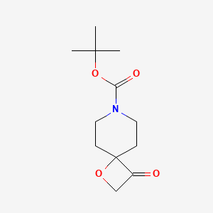 Chemical structure of 7-Boc-1-oxa-3-oxo-7-azaspiro[3.5]nonane