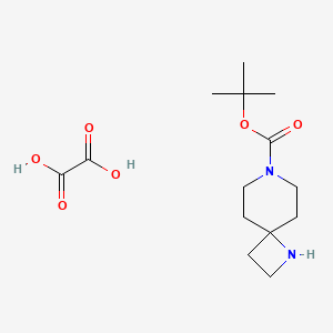 Chemical structure of 7-Boc-1,7-diaza-spiro[3.5]nonane oxalate