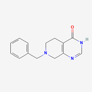 Chemical structure of 7-Benzyl-5,6,7,8-tetrahydropyrido[3,4-d]pyrimidin-4(3H)-one