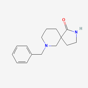 Chemical structure of 7-Benzyl-2,7-diazaspiro[4.5]decan-1-one