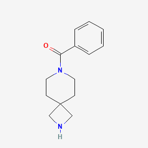 Chemical structure of 7-BENZOYL-2,7-DIAZASPIRO[3.5]NONANE