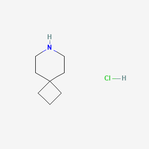 Chemical structure of 7-Azaspiro[3.5]nonane hydrochloride