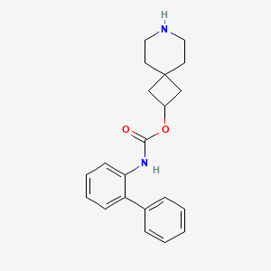 Chemical structure of 7-azaspiro[3.5]nonan-2-yl [1,1'-biphenyl]-2-ylcarbamate