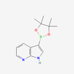 Chemical structure of 7-Azaindole-3-boronic Acid Pinacol Ester