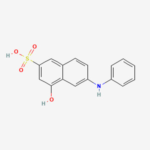 Chemical structure of 7-Anilino-1-naphthol-3-sulfonic Acid