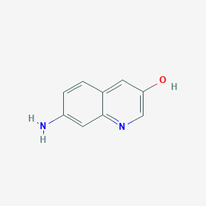 Chemical structure of 7-Aminoquinolin-3-ol