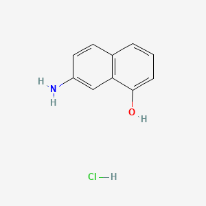 Chemical structure of 7-Aminonaphthalen-1-ol hydrochloride