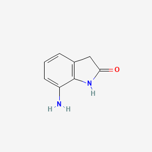 Chemical structure of 7-Aminoindolin-2-one