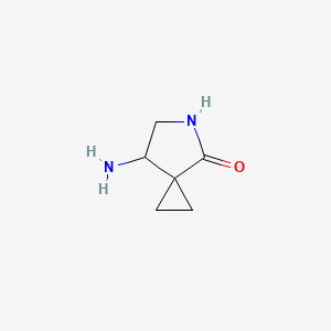 Chemical structure of 7-Amino-5-azaspiro[2.4]heptan-4-one