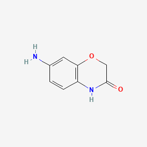 Chemical structure of 7-Amino-2H-1,4-benzoxazin-3[4H]one