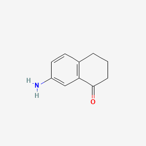 Chemical structure of 7-Amino-1-tetralone