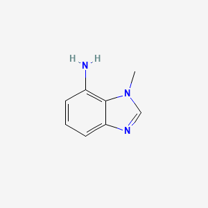 Chemical structure of 7-Amino-1-methyl-1H-benzoimidazole