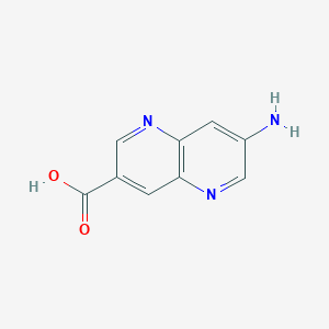 Chemical structure of 7-Amino-1,5-naphthyridine-3-carboxylic acid