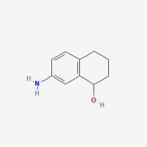 Chemical structure of 7-Amino-1,2,3,4-tetrahydronaphthol