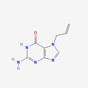 Chemical structure of 7-allyl-2-amino-3H-purin-6(7H)-one