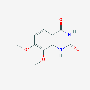 Chemical structure of 7,8-Dimethoxyquinazoline-2,4(1H,3H)-dione