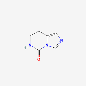 Chemical structure of 5H,6H,7H,8H-imidazo(1,5-c)pyrimidin-5-one