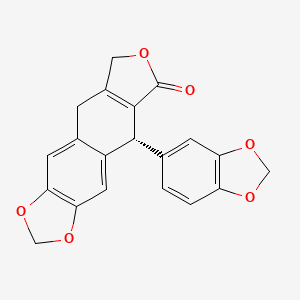 Chemical structure of 7,7'-Dihydrotaiwanin C