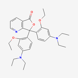 Chemical structure of 3,3-Bis(4-diethylamino-2-ethoxyphenyl)-4-azaphthalide