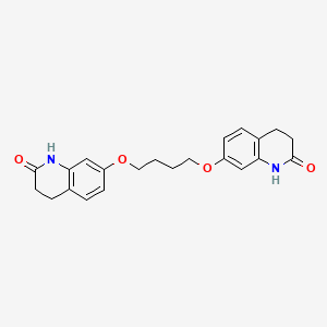 Chemical structure of 1,4-Bis[3,4-dihydro-2(1H)-quinolinon-7-oxy]butane
