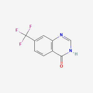 Chemical structure of 7-(Trifluoromethyl)quinazolin-4-ol