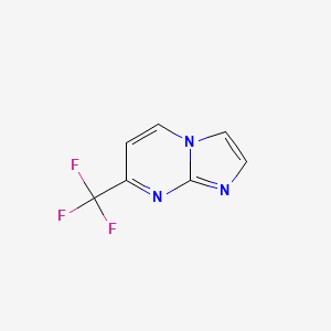 Chemical structure of 7-(Trifluoromethyl)imidazo[1,2-a]pyrimidine