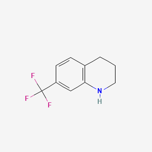 Chemical structure of 7-(Trifluoromethyl)-1,2,3,4-tetrahydroquinoline