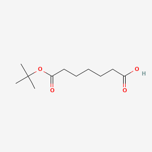 Chemical structure of 7-(tert-Butoxy)-7-oxoheptanoic acid