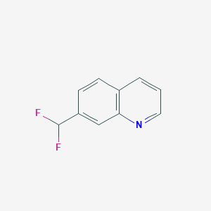 Chemical structure of 7-(Difluoromethyl)quinoline