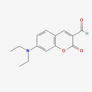 Chemical structure of 7-(DiethylaMino)-2-oxo-2H-chroMene-3-carbaldehyde