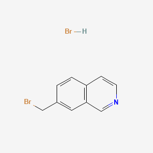 Chemical structure of 7-(bromomethyl)isoquinoline hydrobromide