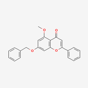 Chemical structure of 7-(Benzyloxy)-5-methoxy-2-phenyl-4H-chromen-4-one