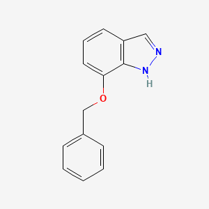 Chemical structure of 7-(Benzyloxy)-1H-indazole