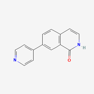 Chemical structure of 7-(4-Pyridyl)-1 (2H)-isoquinoline