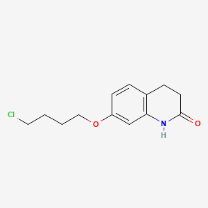 Chemical structure of 7-(4-Chlorobutoxy)-3,4-dihydro-2(1H)-quinolinone