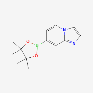 Chemical structure of Imidazo[1,2-a]pyridin-7-ylboronic acid pinacol ester
