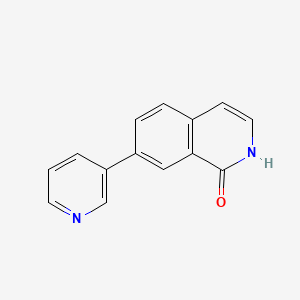Chemical structure of 7-(3-Pyridyl) -1(2H)-isoquinoline