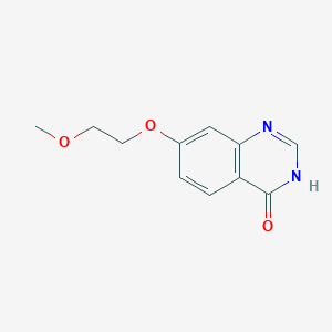 Chemical structure of 7-(2-Methoxyethoxy)quinazolin-4(1H)-one