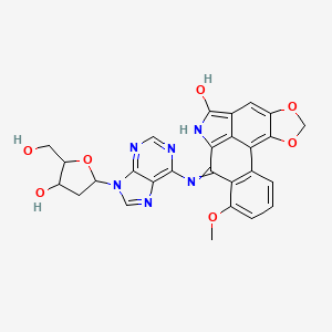 Chemical structure of 7-(2'-Deoxyadenosin-N6-yl)aristolactam I